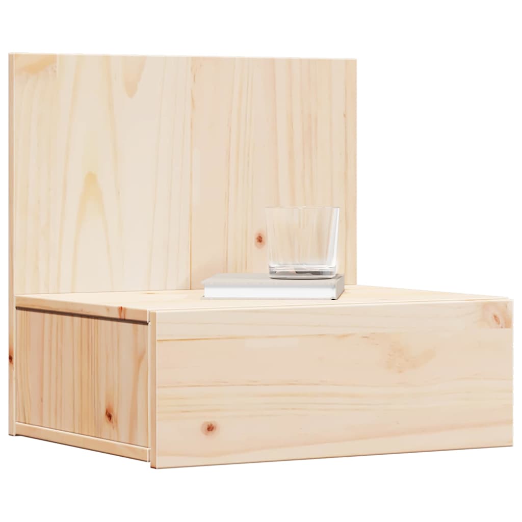 Pavresto - Sängbord med låda Brun 42 x 32.5 x 40 cm Massiv furu