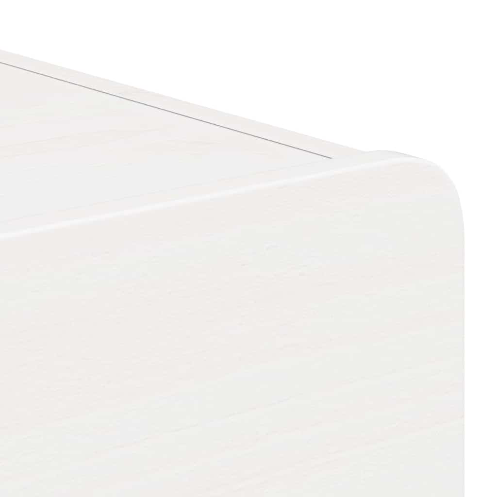 Tavroli - Sängbord med låda Vit 39 x 34 x 16.5 cm Massiv furu