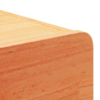 Zorvento - Sängbord med låda Vaxbrun 39 x 34 x 16.5 cm Massiv furu