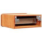 Zorvento - Sängbord med låda Vaxbrun 39 x 34 x 16.5 cm Massiv furu