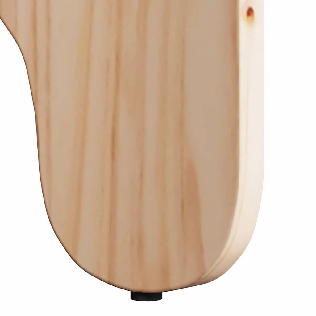 Zolvaron - Kaffeebord 2 pcs Naturfärg 39.5 x 39.5 x 30 cm Massivt tallträ