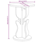 Zelvinoir - Sidobord Naturfärg 39.5 x 39.5 x 53.5 cm Massiv furu