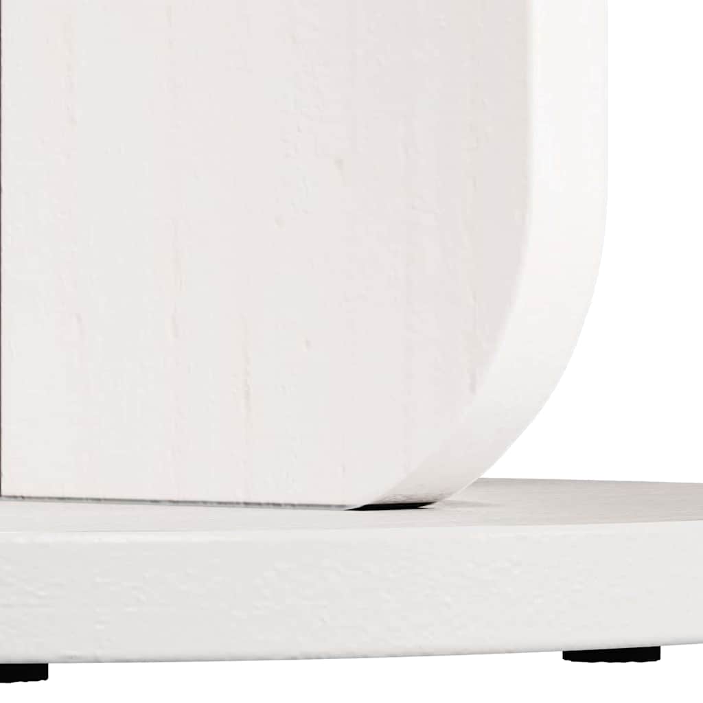 Celvinar - Sidobord Vit 39.5 x 39.5 x 53.5 cm Massiv furu