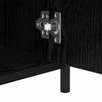 Tarvicio - Nattduksbord med låda Svart ek 40 x 42 x 60 cm Konstruerat trä