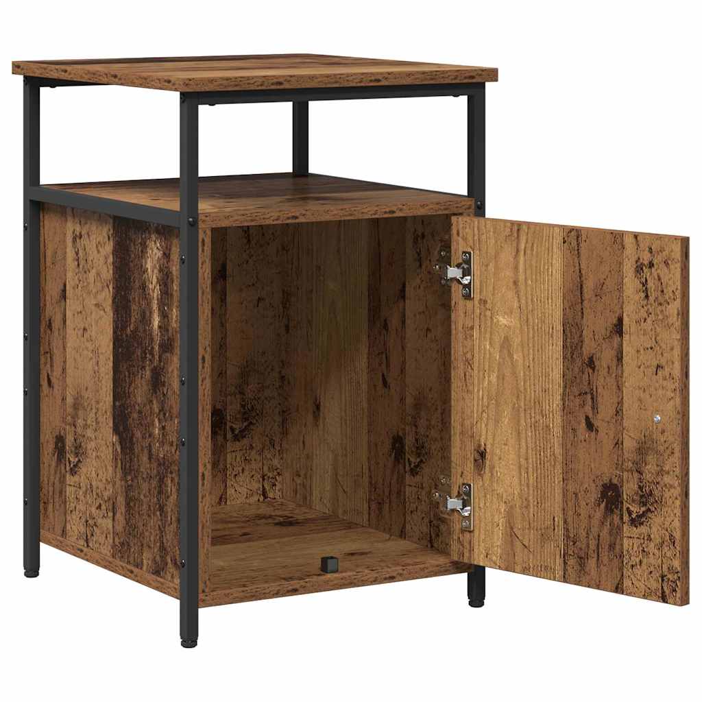 Torviano - Nattduksbord Gammalt trä Konstruerat trä