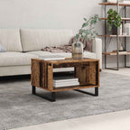 Zevrion - Kaffeebord Gammalt trä 60 x 50 x 40 cm Konstruerat trä