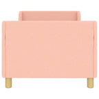 Barnsängram med sänggavel Rosa 80 x 160 cm Sjöfåls tyg