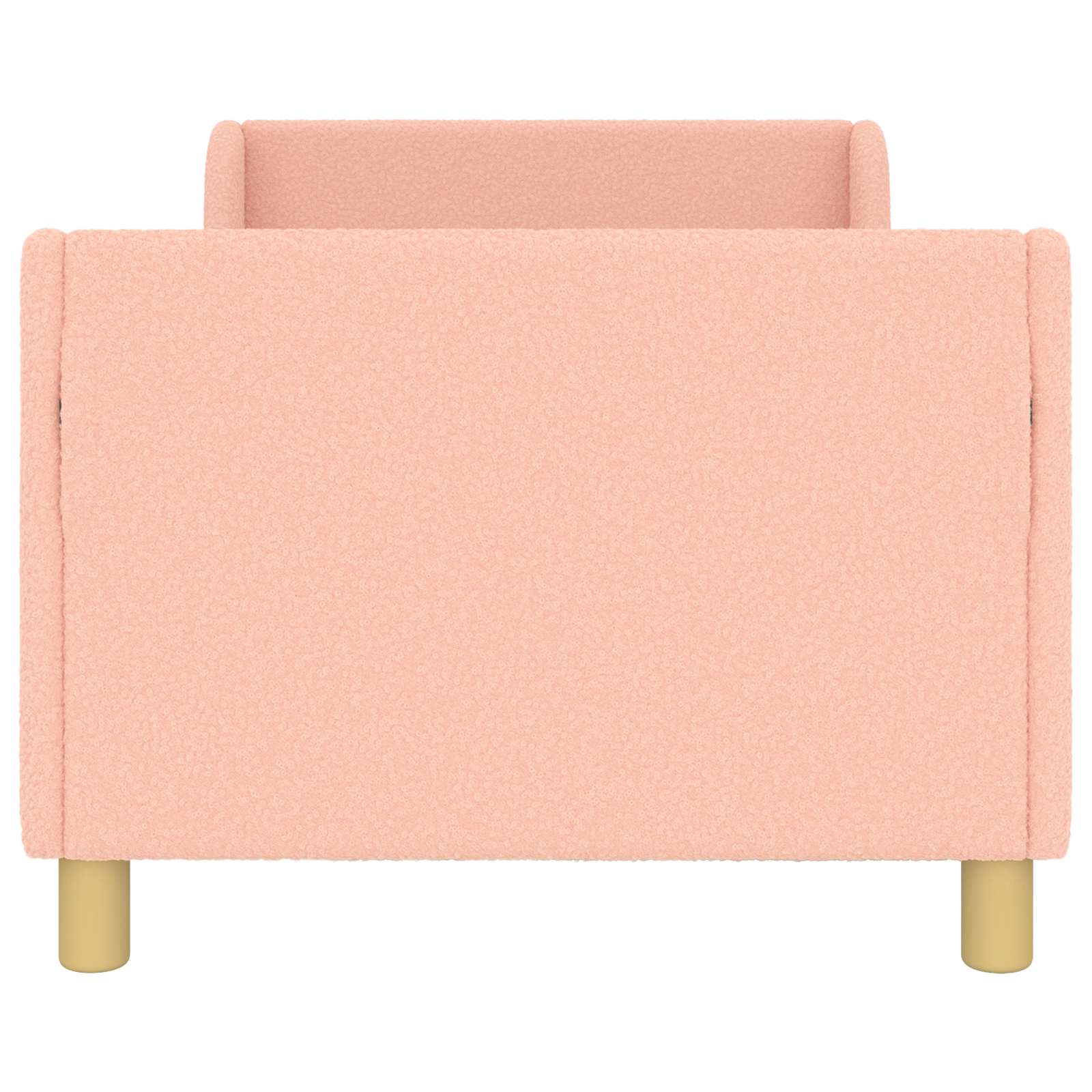 Barnsängram med sänggavel Rosa 80 x 160 cm Sjöfåls tyg