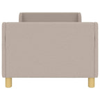 Barnsängram med sänggavel Ljusgrå 80 x 160 cm Sjöfåls tyg