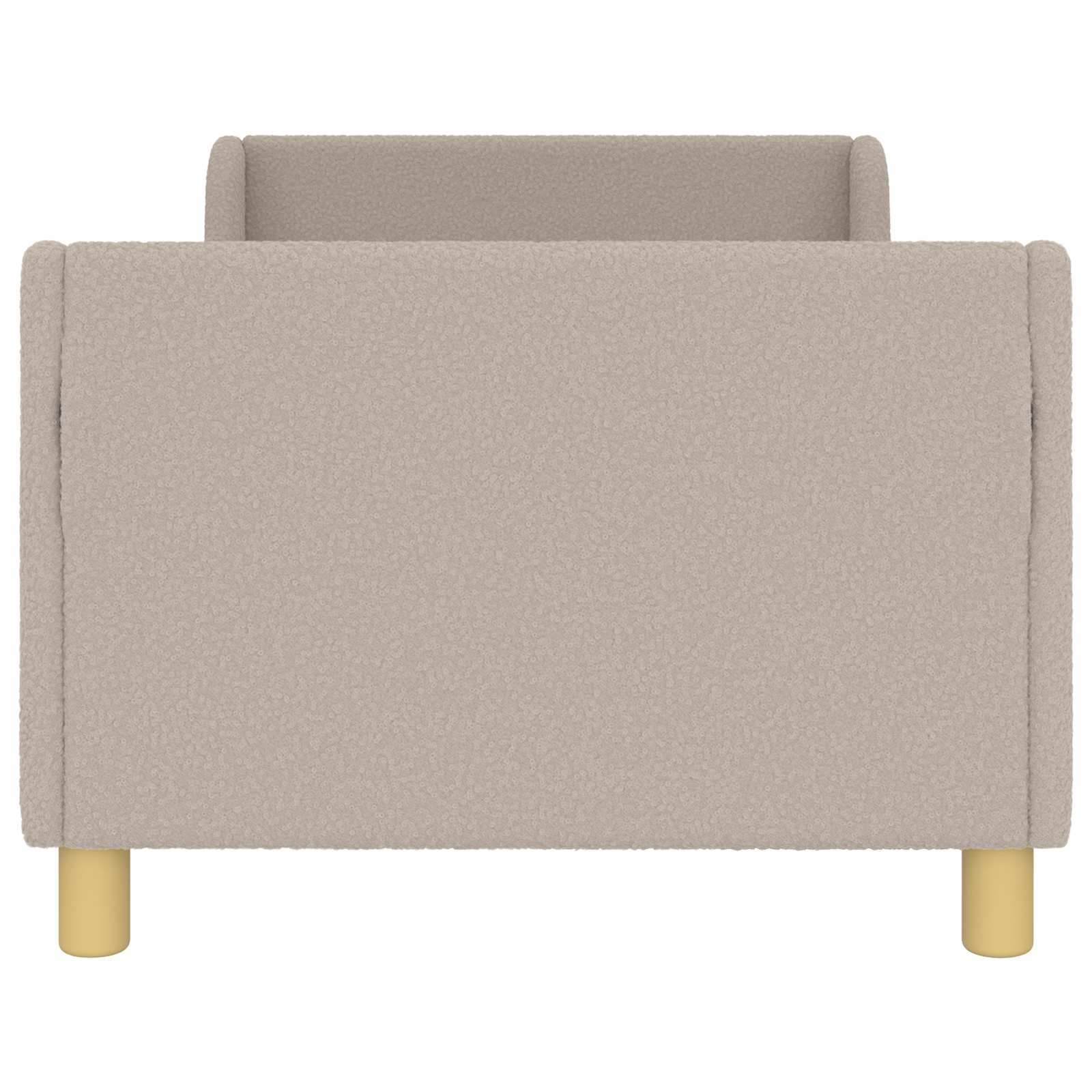 Barnsängram med sänggavel Ljusgrå 80 x 160 cm Sjöfåls tyg