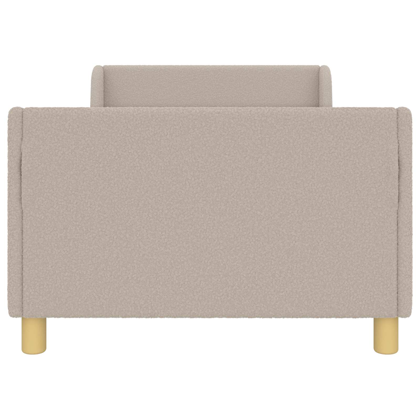 Barnsängram med sänggavel Ljusgrå 80 x 200 cm Sjöfåls tyg