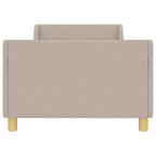 Barnsängram med sänggavel Ljusgrå 90 x 190 cm Sjöfåls tyg