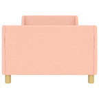 Barnsängram med sänggavel Rosa 90 x 200 cm Sjöfåls tyg