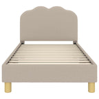 Barnsängram med sänggavel Ljusgrå 80 x 160 cm Sjöfåls tyg