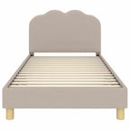 Barnsängram med sänggavel Ljusgrå 90 x 190 cm Sjöfåls tyg