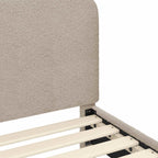 Barnsängram med sänggavel Ljusgrå 90 x 200 cm Sjöfåls tyg