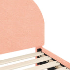 Barnsängram med sänggavel Rosa 80 x 160 cm Sjöfåls tyg