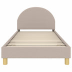 Barnsängram med sänggavel Ljusgrå 90 x 190 cm Sjöfåls tyg