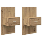 Sorvanto - Sängskåp 2 pcs artisan ek 48.5 x 32.5 x 80 cm Konstruerat trä