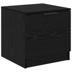 Linvero - Sängskåp 2 pcs Svart ek 40 x 39 x 40 cm Konstruerat trä