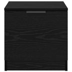 Linvero - Sängskåp 2 pcs Svart ek 40 x 39 x 40 cm Konstruerat trä