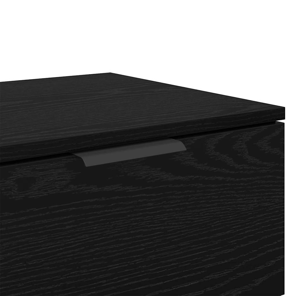 Havreno - Nattduksbord 2 pcs Svart ek 45 x 39 x 50 cm Konstruerat trä
