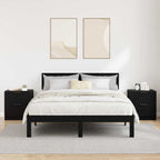 Havreno - Nattduksbord 2 pcs Svart ek 45 x 39 x 50 cm Konstruerat trä