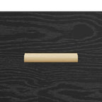 Nervesta - Sängskåp med låda Svart ek 40 x 35 x 47.5 cm Konstruerat trä