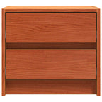 Ventario - Sängbord med låda 2 pcs Vaxbrun 40 x 30.5 x 35.5 cm Furuträ