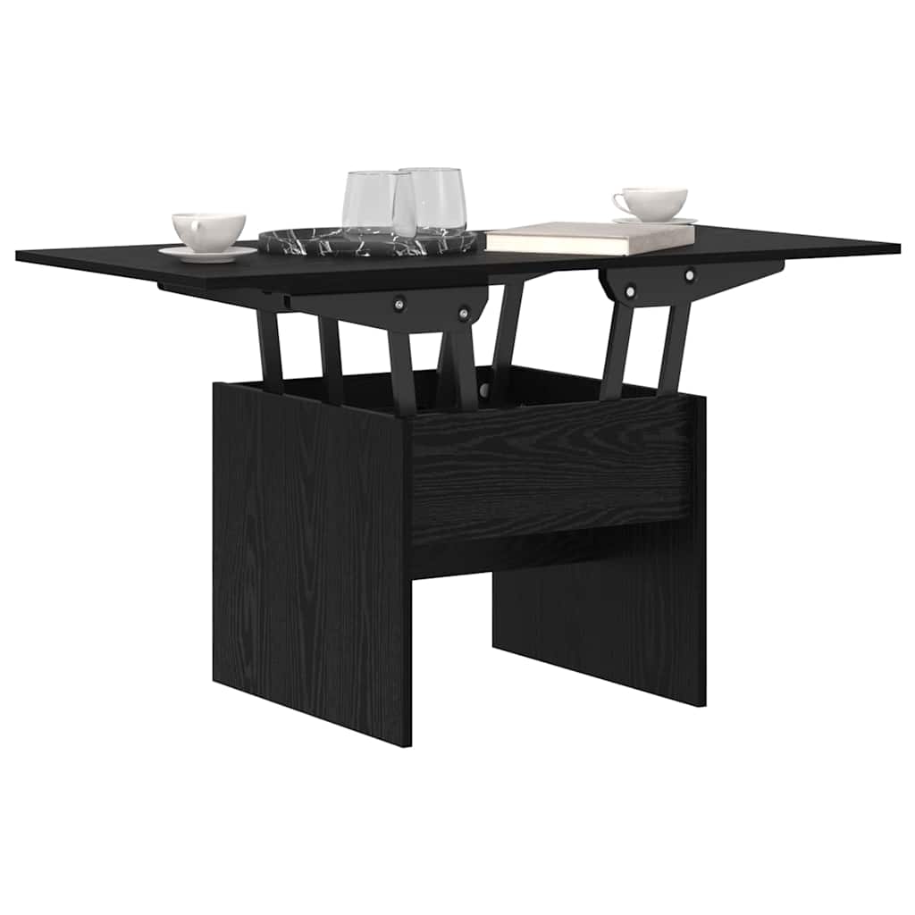 Selvanoir - Kaffeebord Svart Ek 55 x 54,5 x 45 cm Konstruerat trä