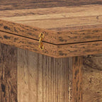 Merlivo - Kaffeebord Gammalt trä 55 x 54,5 x 45 cm Konstruerat trä