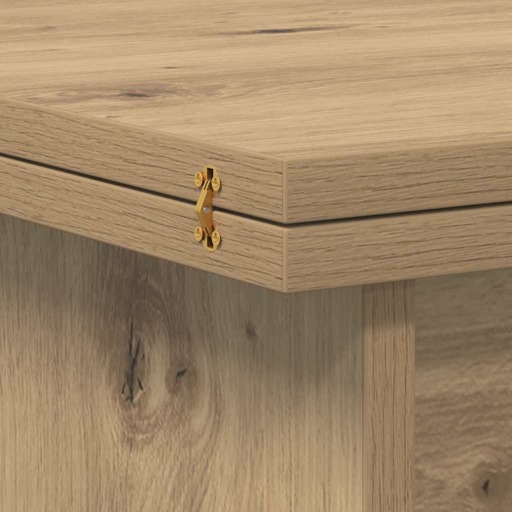 Cortenzo - Kaffeebord Artisan Ek 55 x 54,5 x 45 cm Konstruerat trä