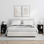 Arenzo - Sängbord 2 pcs Svart 29,5 x 35 x 50 cm Konstruerat trä