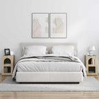 Terlivo - Sängbord 2 pcs Sonoma-ek 29,5 x 35 x 50 cm Konstruerat trä