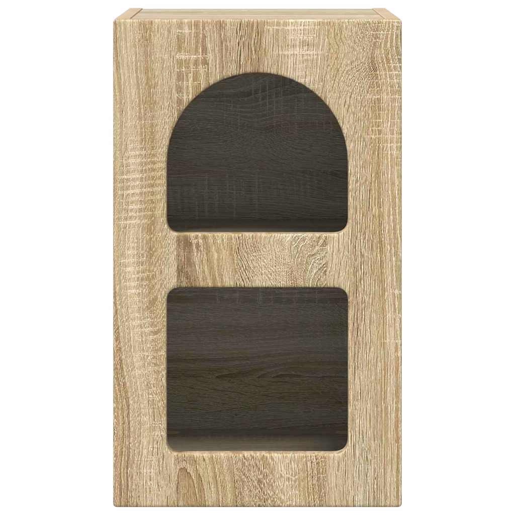 Terlivo - Sängbord 2 pcs Sonoma-ek 29,5 x 35 x 50 cm Konstruerat trä