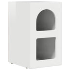 Molvessa - Sängbord 2 pcs Högblanka vita 29,5 x 35 x 50 cm Konstruerat trä