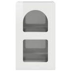 Molvessa - Sängbord 2 pcs Högblanka vita 29,5 x 35 x 50 cm Konstruerat trä