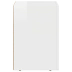 Molvessa - Sängbord 2 pcs Högblanka vita 29,5 x 35 x 50 cm Konstruerat trä