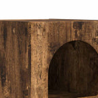 Norvico - Sängbord Rökt ek 29,5 x 35 x 50 cm Konstruerat trä