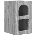 Velrion - Sängbord Grå Sonoma 29,5 x 35 x 50 cm Konstruerat trä