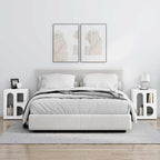 Pavloro - Sängbord 2 pcs Vit 40 x 35 x 50 cm Konstruerat trä