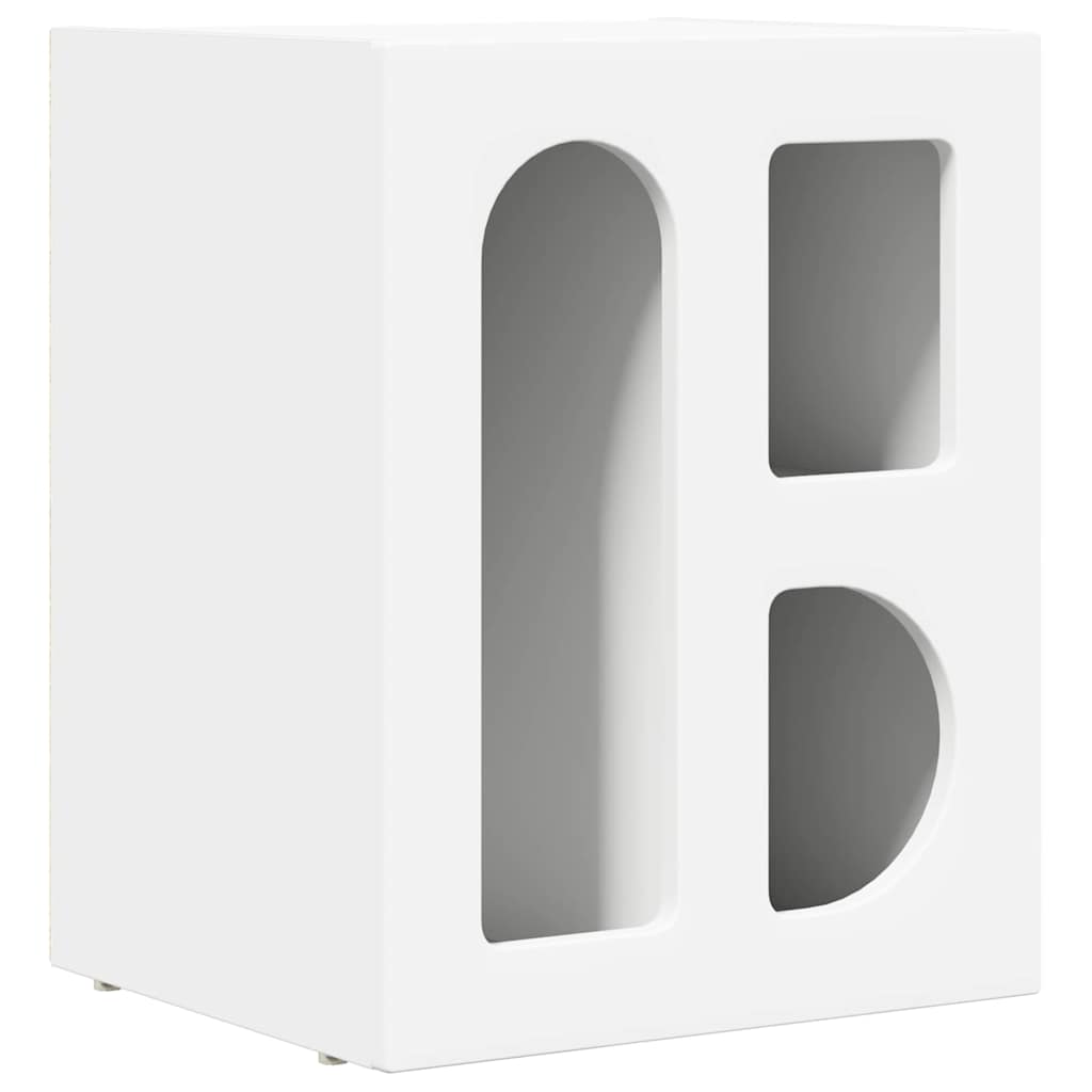 Pavloro - Sängbord 2 pcs Vit 40 x 35 x 50 cm Konstruerat trä