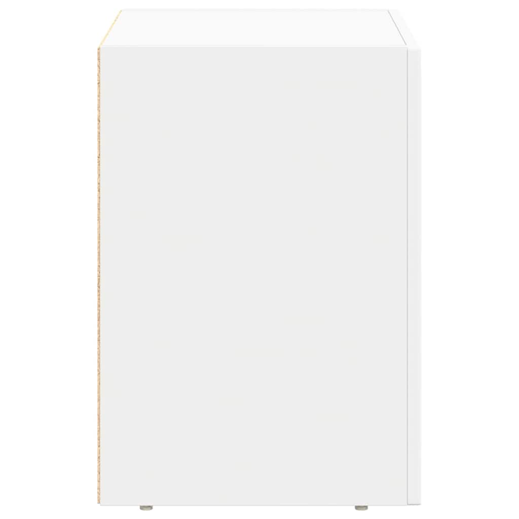 Pavloro - Sängbord 2 pcs Vit 40 x 35 x 50 cm Konstruerat trä