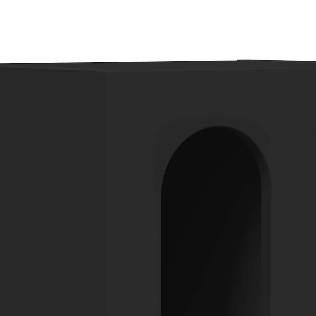 Valrino - Sängbord 2 pcs Svart 40 x 35 x 50 cm Konstruerat trä