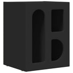 Valrino - Sängbord 2 pcs Svart 40 x 35 x 50 cm Konstruerat trä