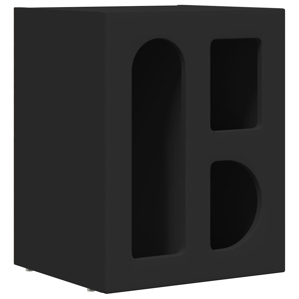 Valrino - Sängbord 2 pcs Svart 40 x 35 x 50 cm Konstruerat trä