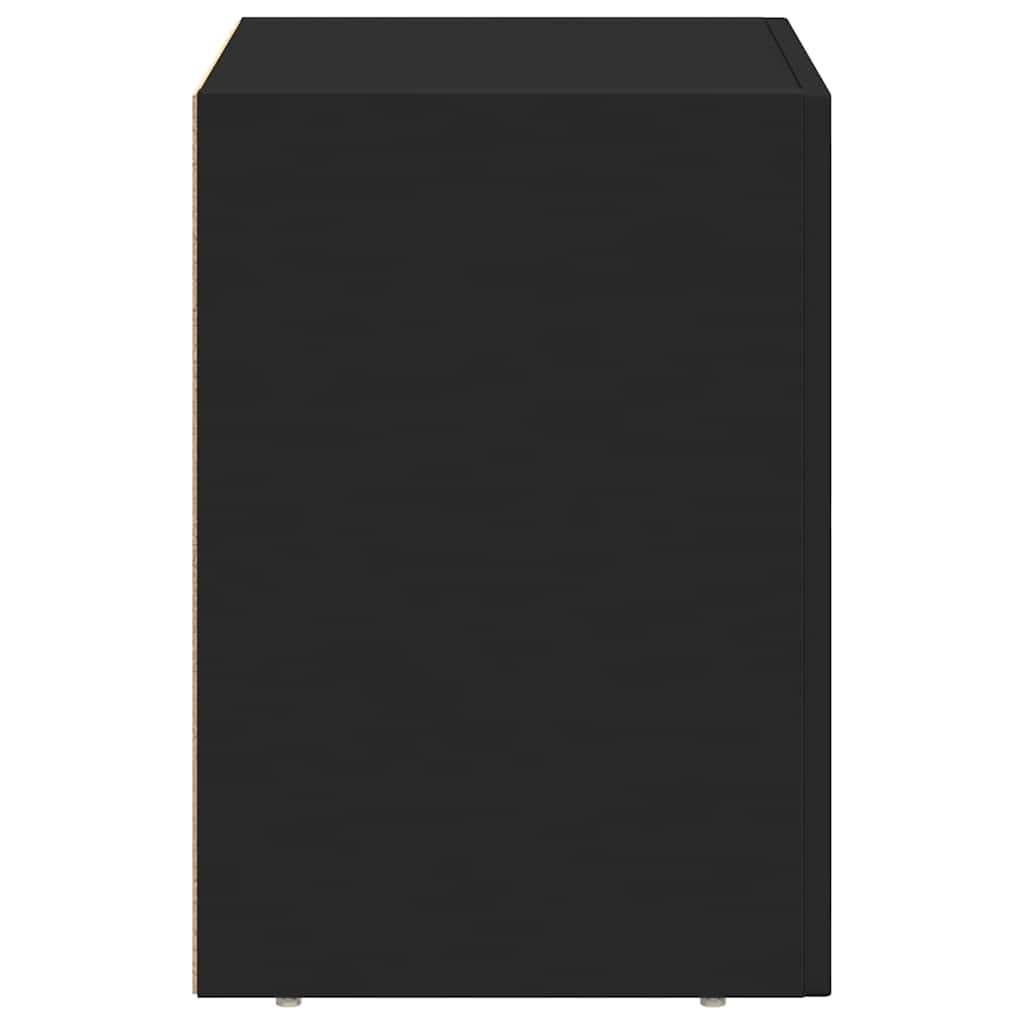 Valrino - Sängbord 2 pcs Svart 40 x 35 x 50 cm Konstruerat trä