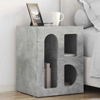 Celmoroq - Sängbord Betonggrå 40 x 35 x 50 cm Konstruerat trä