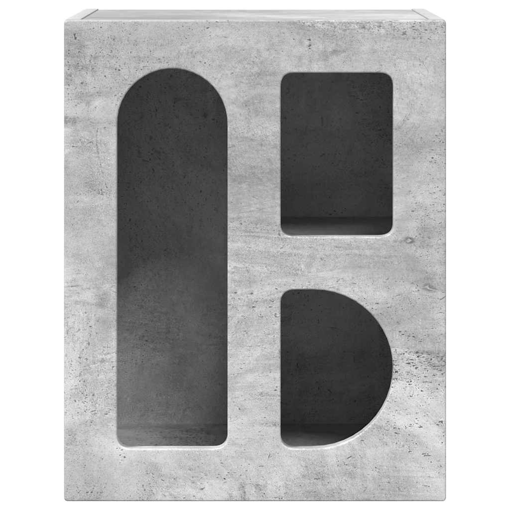 Tavresco - Sängbord 2 pcs Betonggrå 40 x 35 x 50 cm Konstruerat trä