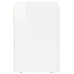 Jorvionoir - Sängbord 2 pcs Högblanka vita 40 x 35 x 50 cm Konstruerat trä